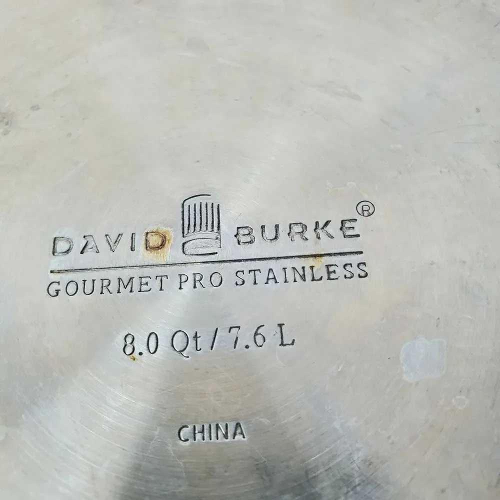 David‎ Burke Gourmet Pro 8qt Stainless Steel Stockpot No Lid